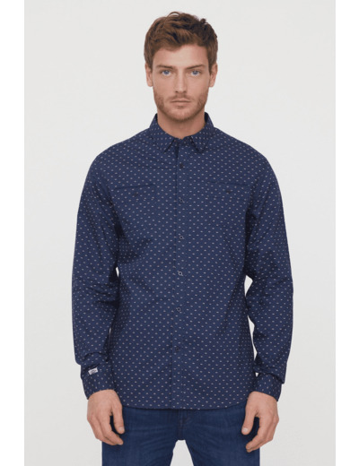 Chemise à motifs Lee Cooper marine