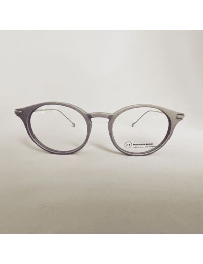 Lunettes de Vue MATHIAS de la Marque Monsieur Blanc Coloris Gris Mat