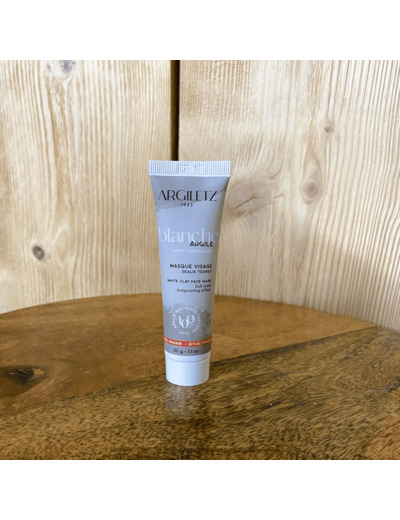 Masque visage 30gr à l'argile blanche