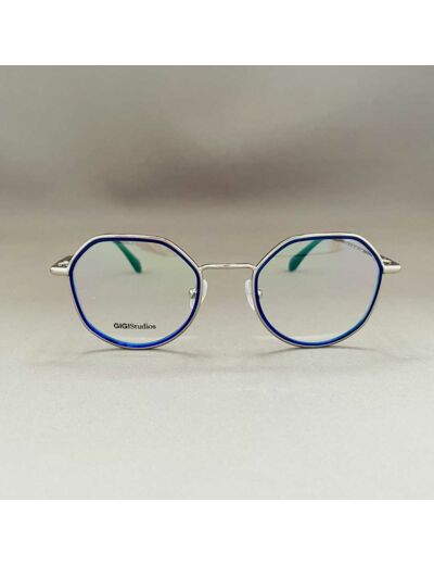 Lunettes de Vue Enfant Modèle Abie de la Marque Gigi Studios Coloris Bleu / Argenté