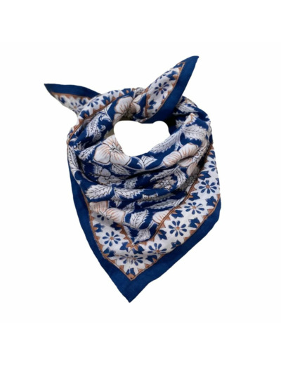 PETIT FOULARD DEHLI COBALT