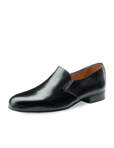 Lido 28016 - Chaussures de danse noires pour homme en cuir style mocassin - Werner Kern