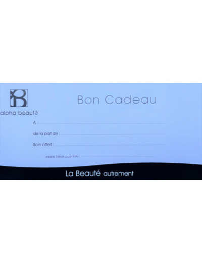 Carte Cadeau - Alpha Beauté