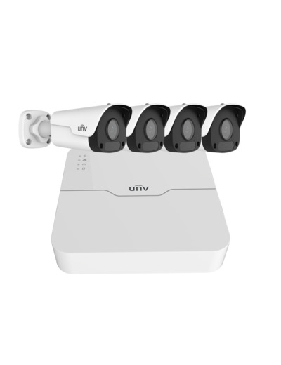 Kit vidéosurveillance NVR 8 Voies+4 caméras+4 boitiers étanches+disque dur 3to+4 cables RJ45e