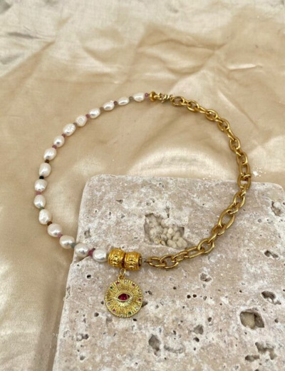 Collier "Red Eye Pearl" Collection Ex-Voto