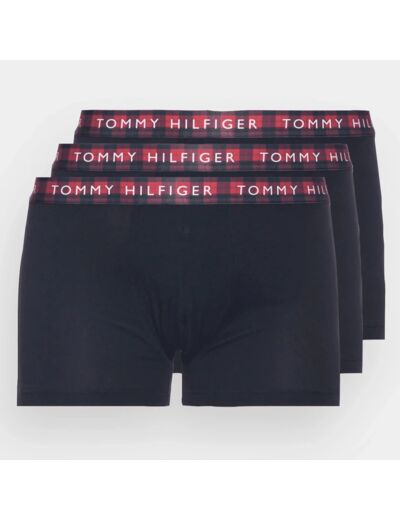 Lot de 3 boxers imprimés Tommy Hilfiger rouge en coton stretch