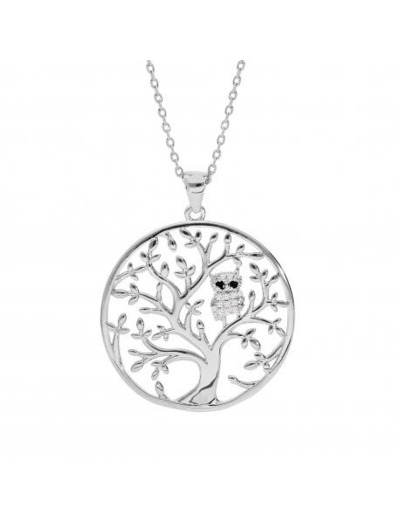 collier  argent arbre de' viearb  - Magie d'Or