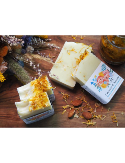 Calendula & Amande – savon extra doux - Savonnerie Canon !