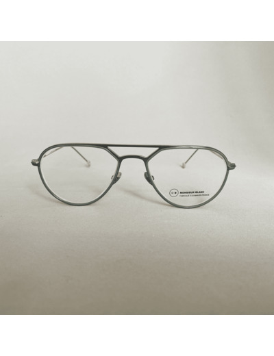 Lunettes de Vue CLAUDE de la Marque Monsieur Blanc Coloris Argenté