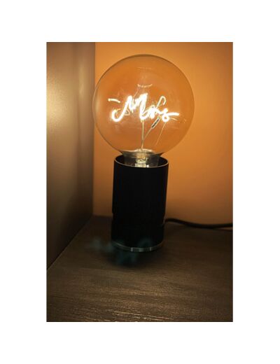 Lampe Message in the bulb "MRS"
