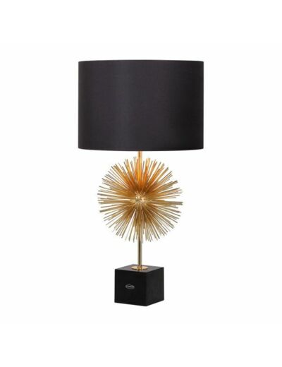 LAMPE GOSSIP CHIC -  NOIR ET DORE - H72CM