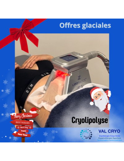 Pack de 4 zones de cryolipolyse - OFFRE SPÉCIALE NOËL - Val Cryo