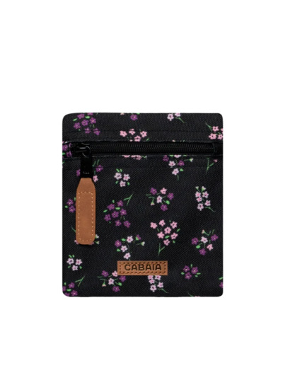 Petite pochette interchangeable à motifs Cabaïa noire