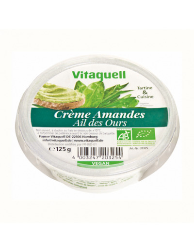 Crème Amandes Ail des Ours 125g - Abc Bio