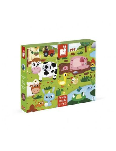 Puzzle tactile "Les animaux de la ferme" - JM