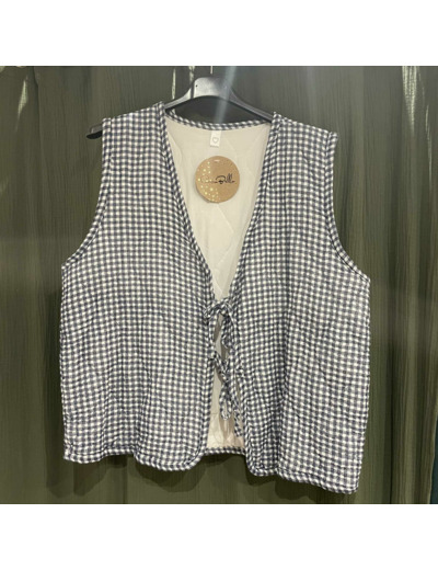 Gilet sans manches avec rubans