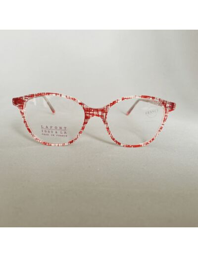 Lunettes de Vue Loft de la Marque Lafont Coloris Rouge Transparent