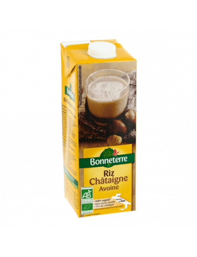 Boisson végétale riz châtaigne avoine 1L - Abcbio Marly