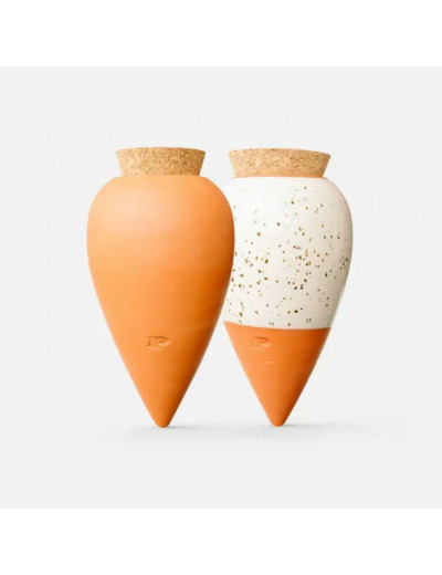 DUO D'OLLAS** - 1 OLLA TERRACOTTA & 1 OLLA BLANC GRAINE - PEPIN
