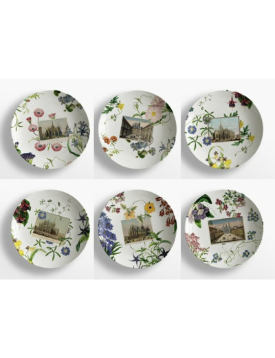 Service de 6 assiettes creuses en porcelaine Collection "The Infinite Story"