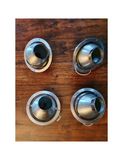 Lot de 4 spots vintage encastrables gyroscopiques - Le Grand Duc