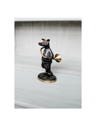 Sanglier cor de chasse Bronze