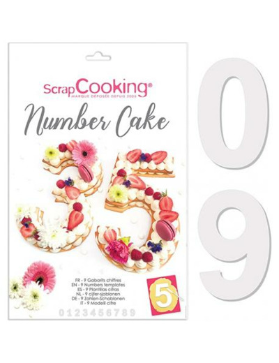 Gabarit Number cake Scrapcooking  - Patiss&vous