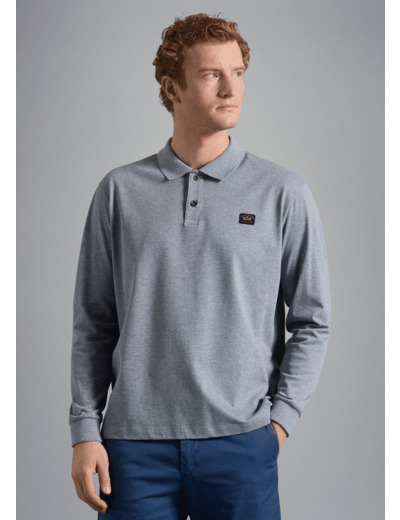 Polo manches longues Paul & Shark gris