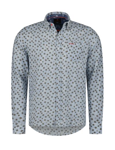 Chemise à motifs NZA bleue