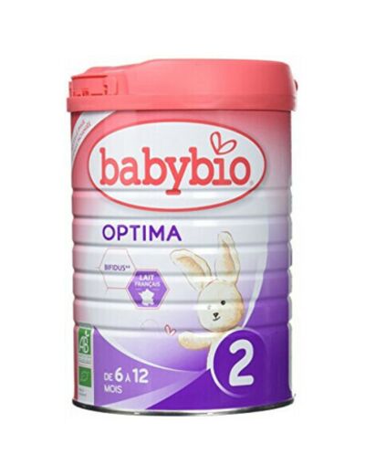 Optima 2 lait nourrisson BIO 6-12 mois Babybio