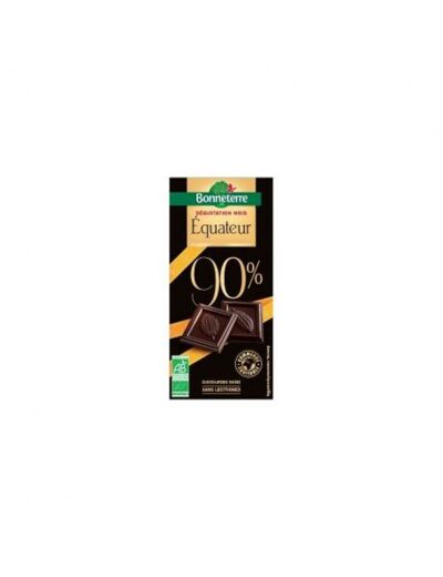 Chocolat Noir Équateur 90%- 70G Abc bio Marly