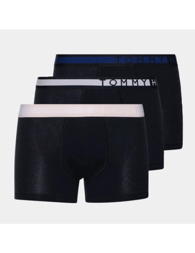 Lot de 3 boxers Tommy Hilfiger marine en coton stretch