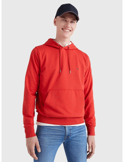 Sweat à capuche Tommy Hilfiger rouge