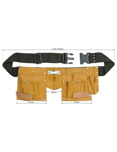 Ceinture de couvreur porte outil en cuir 78750