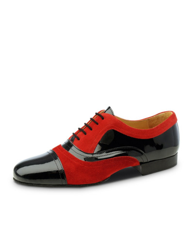 Sucre - Chaussures de danse homme split sole rouge et noire - Nueva Epoca