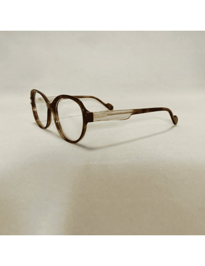 Lunettes de vue LEONTINE de la Marque Caroline Abram Coloris Ecaille Marron