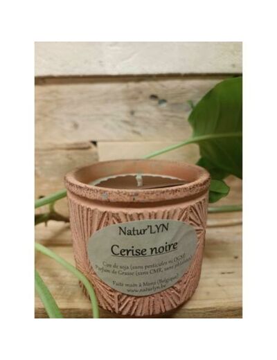 Bougies CERISE NOIRE parfum de Grasse / cire de soja - NATUR'LYN - Sur le trottoir d'en face