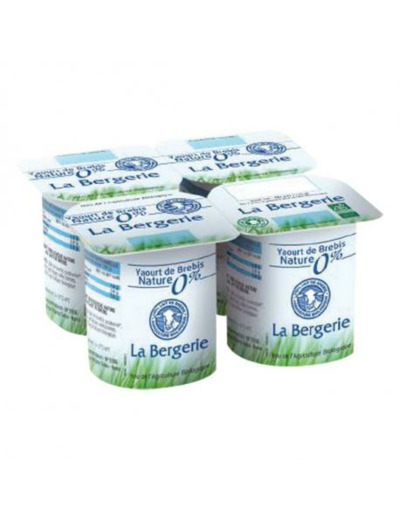 Yaourt brebis nature 0% 4x120g - Abc Bio