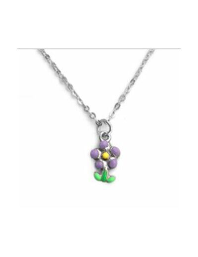 Collier Argent Enfant fleur