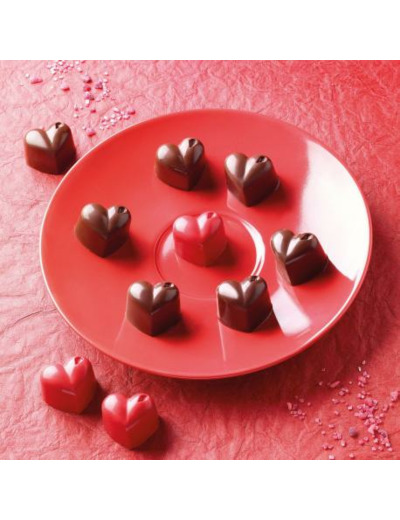 Moule chocolat coeur silikomart - Patiss&vous