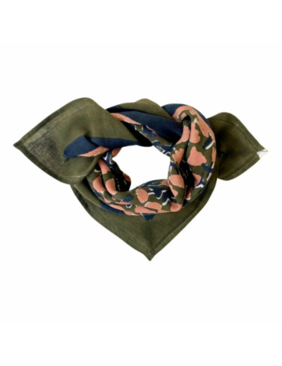 PETIT FOULARD MANIKA TULIPE KAKI