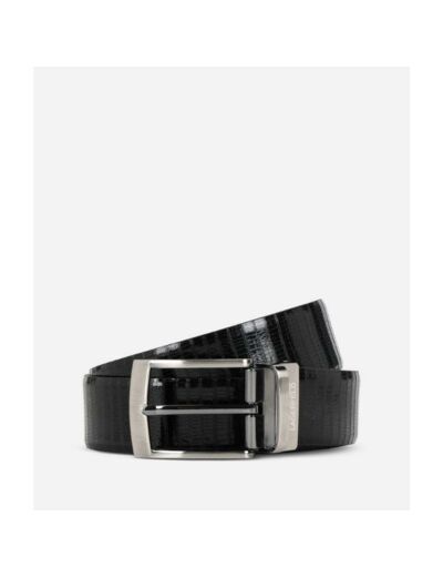 Ceinture Karl Lagerfeld noire cuir verni