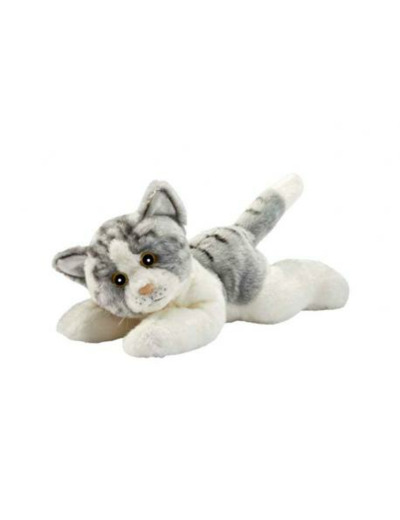 Peluche -  chat gris et blanc - Maman et Bébé La Fère