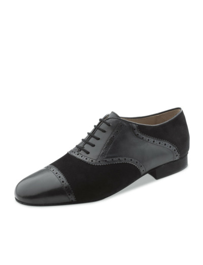 Trieste 28047 - Chaussures de danse noires en nubuck et cuir pour homme - Werner Kern