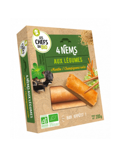 Nems aux légumes x4 - 200g - Abc Bio