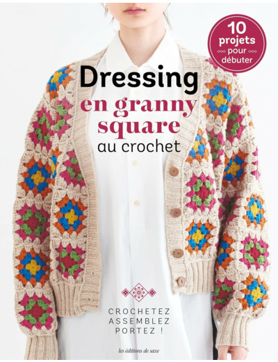 Dressing en granny square au crochet