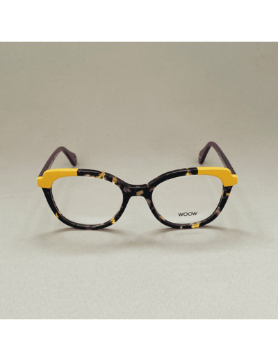 Lunettes De Vue Woow Modèle Show Up 1 Coloris Ecaille Jaune Violet