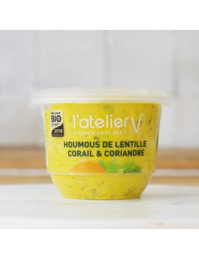 Houmous lentille corail coriandre 150g - Abc Bio