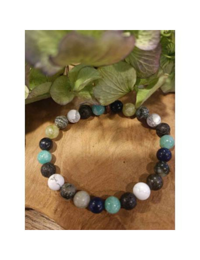 Bracelet perles - ANTI-STRESS HOMME - LITHOSPHERE FRANCE - Sur le trottoir d'en face