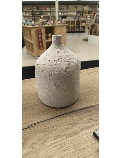 Vase Enya Bouteille Ceramique Blanc Medium